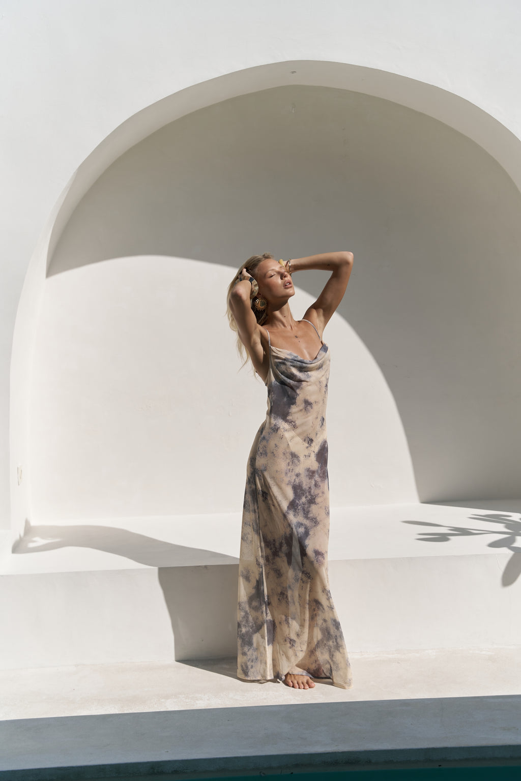 Amelia Strappy Long Beach Dress